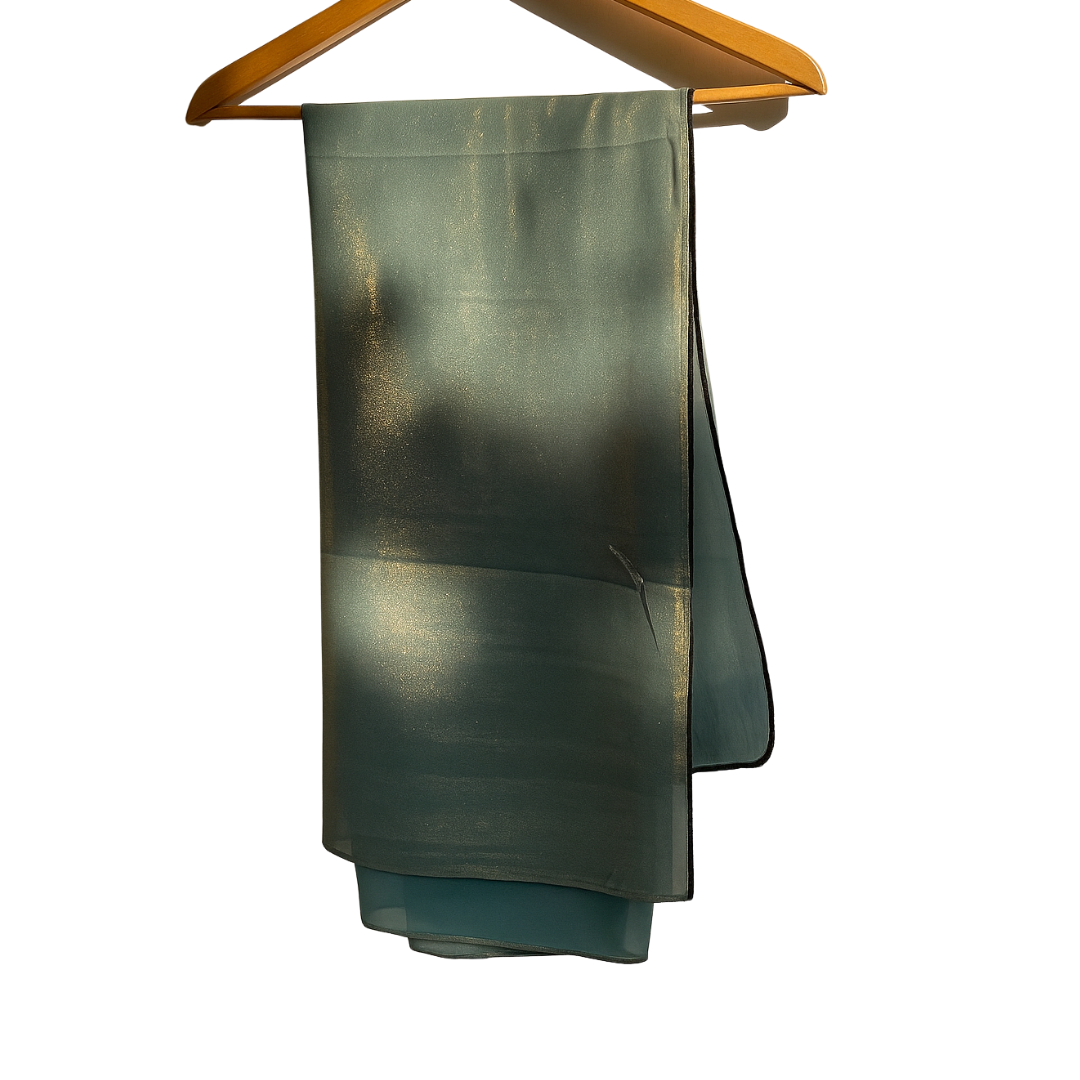 Sea Green Moonlight Scarf – Double-Sided, Soft & Breathable Wedding Collection | Hayaam