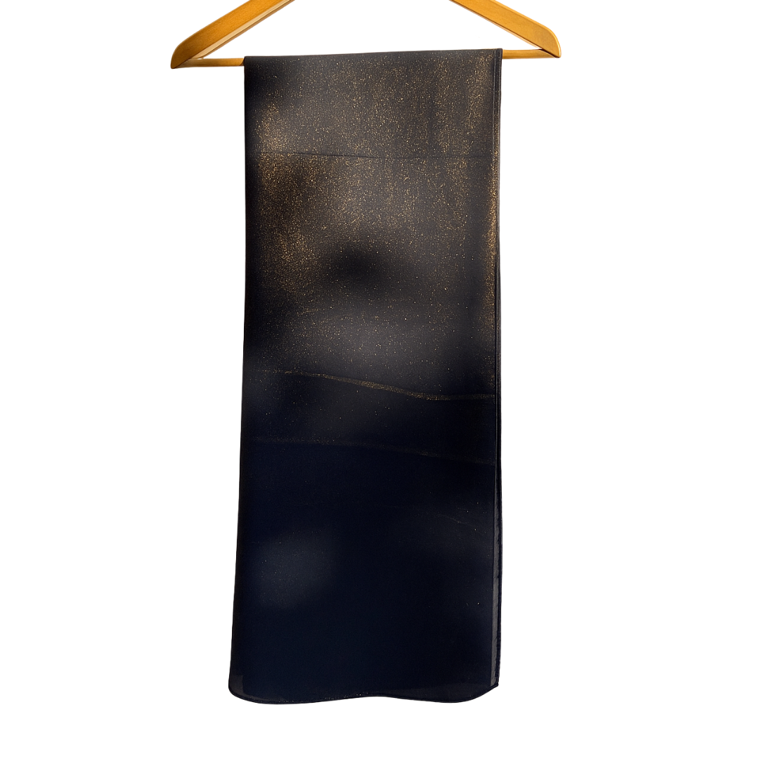 Navy Blue Moonlight Scarf – Double-Sided, Soft & Breathable Wedding Collection | Hayaam