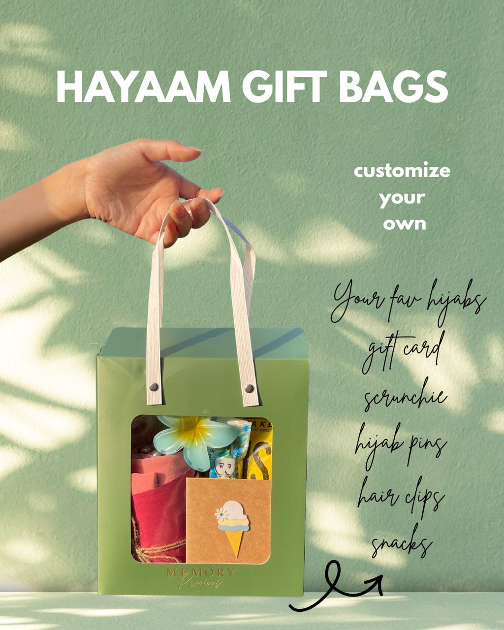 Hayaam Premium Green Gift Bag