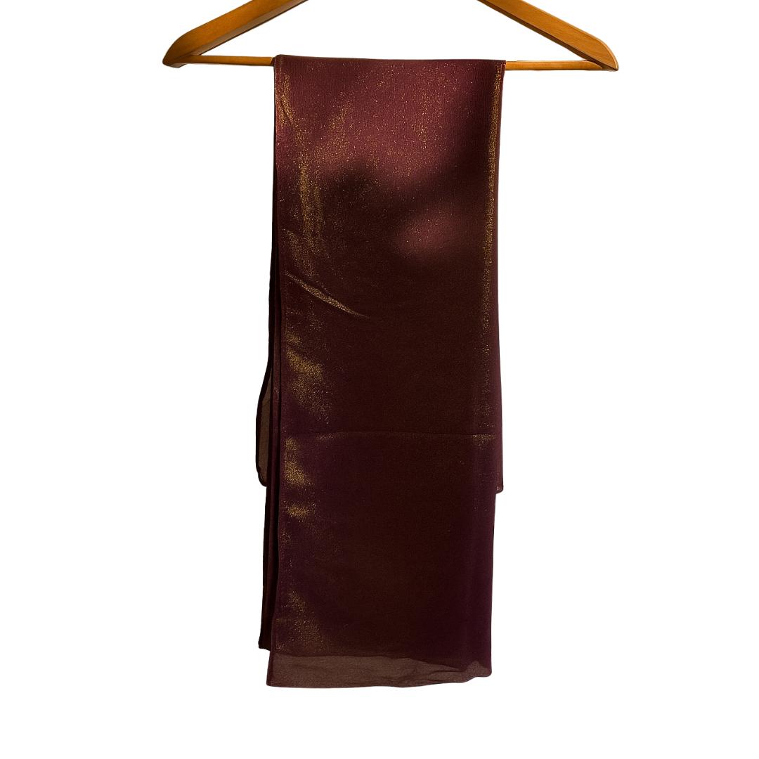 Maroon Moonlight Scarf – Double-Sided, Soft & Breathable Wedding Collection | Hayaam